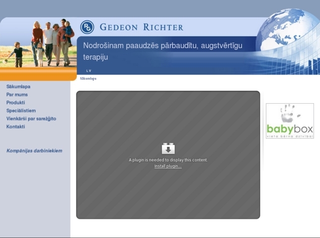 Gedeon Richter Plc. pārstāvniecība Latvijā, 